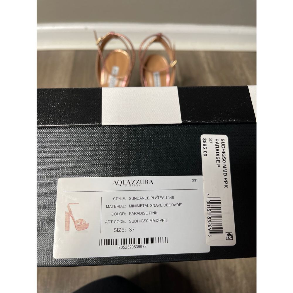 Aquazzura
Sundance Snake-Embossed Platform Sandals - Picture 10 of 10